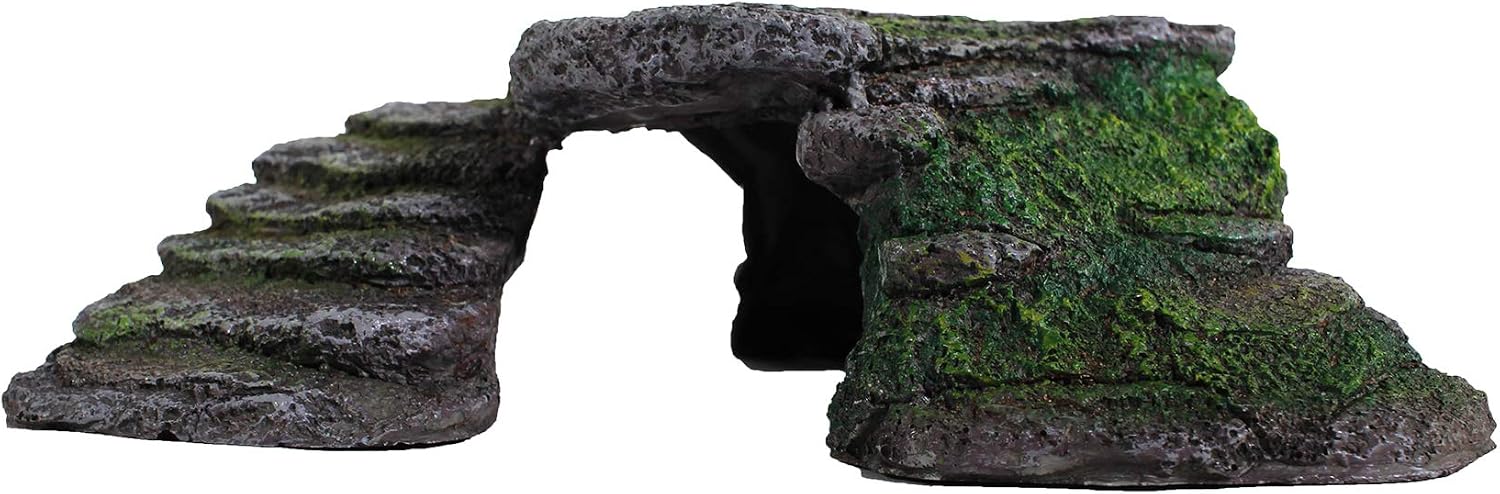 Penn-Plax Shale Scapes Accessories, Small, Green, Brown, Grey - Image 3