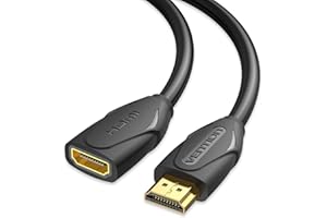 VENTION HDMI Extension Cable 5FT, 4K HDMI Extender Male to Female Cable Compatible with TV Roku Laptop Xbox Blu-Ray PS5/PS4 Switch