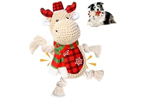 BitPeUG Christmas Dog Toy, Large Dog Toy, Tug of War Toys Dog Chew Toy, Squeaky Dog Toys, Durable Dog Toys for Small/Medium/Large Doys