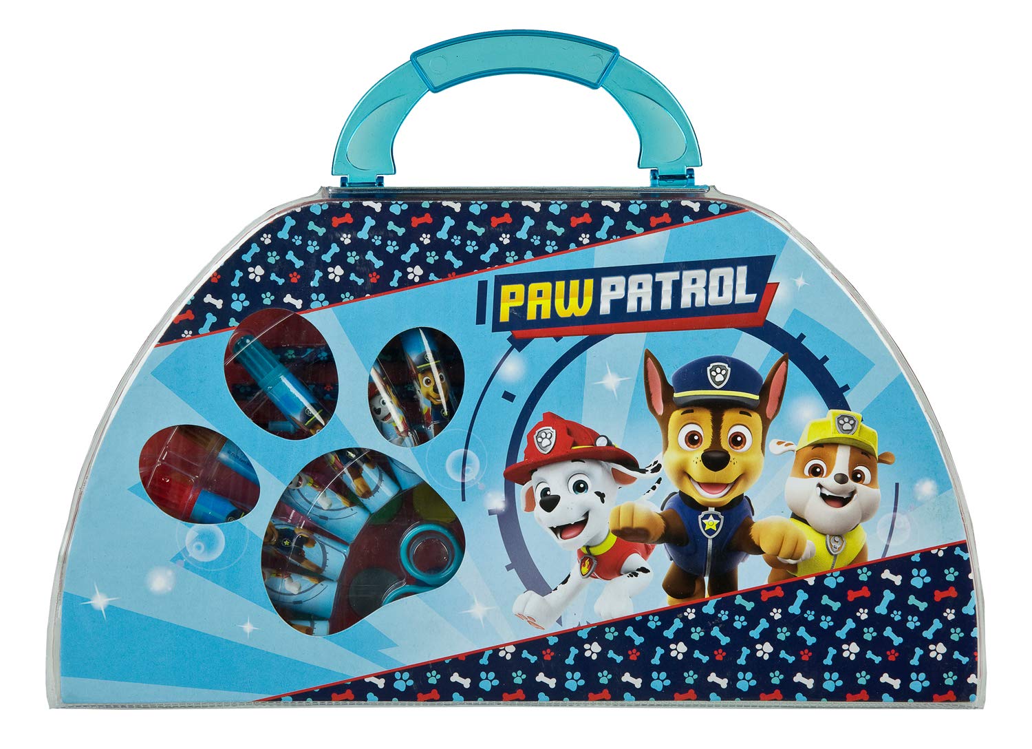 Undercover PAW PATROL PAW PATROL 51 PIECE PAW PATROL PENCIL CASES WITH WAX CRAYONS FIBRE TIPS WATERCOLOURS COLOURS &