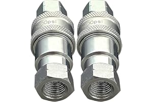 FUYEAR 2PCS 1/4" Hydraulic Quick Connect Couplers 5000 psi Fit for Meyer Fisher Western Snowplow Blade 25232