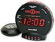 Sonic Alert SBB500SS Sonic Bomb Extra-Loud Dual Alarm Clock with Red Flashing Alert Lights and a Powerful Bed Shaker