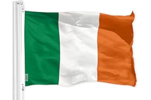 G128 Ireland Irish Flag | 3x5 Ft | LiteWeave Pro Series Printed 150D Polyester | Country Flag, Indoor/Outdoor, Vibrant Colors, Brass Grommets, Thicker and More Durable Than 100D 75D Polyester