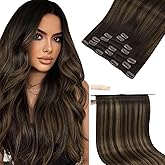 Sunny Hair Clip in Hair Extensions Human Hair Remy Hair Extensions for Women Real Human Hair Clip in Extensions Straight Bala