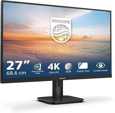 Philips 27 Inch 4K UHD IPS Monitor HDR10+ 3840x2160 W-LED