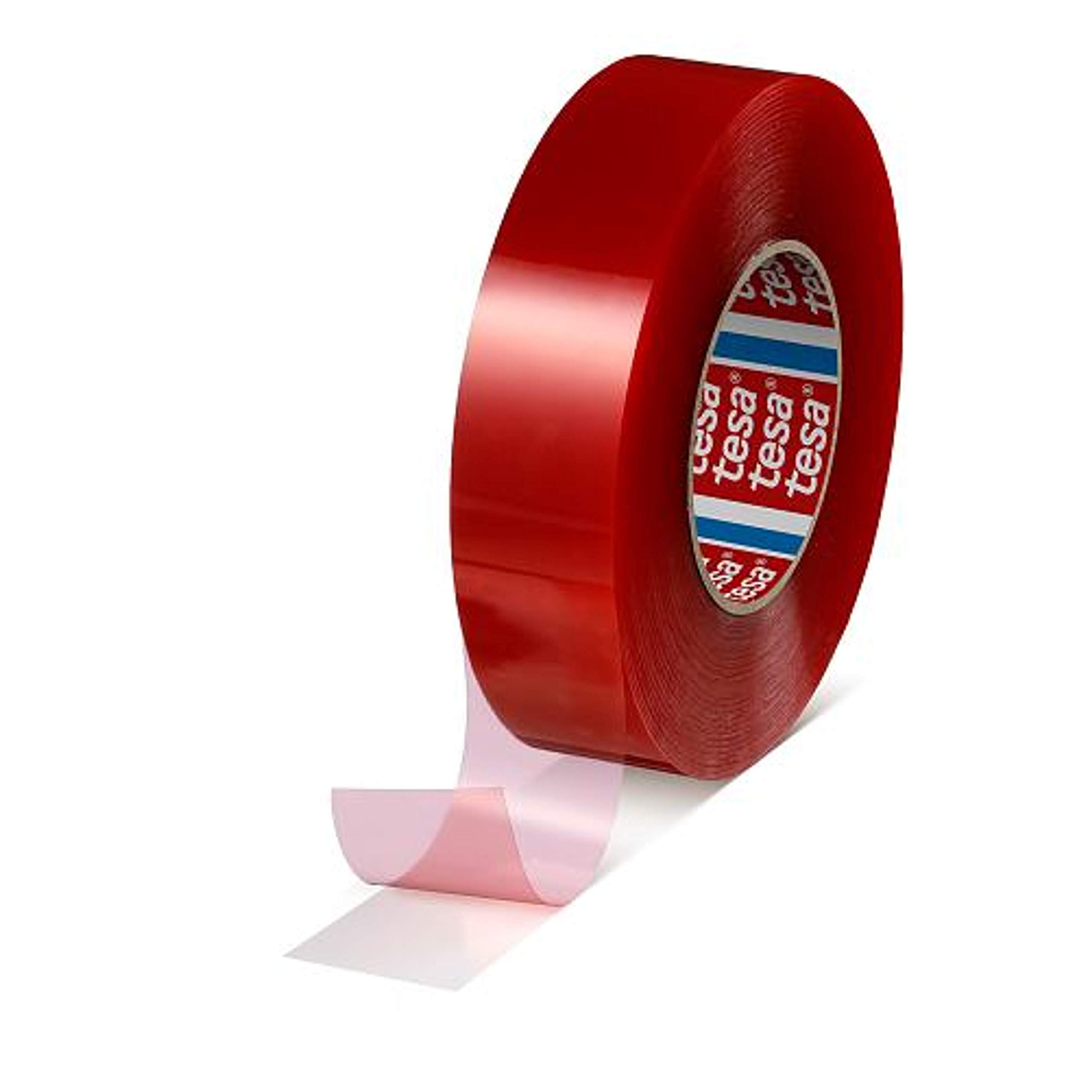 Tesa Tesafix 4965 Double Sided Adhesive Tape | Strong Adhesive | Width Selectable, 50 m | Transparent | Professional Mounting Adhesive Tape | Strong Hold On Many Materials /