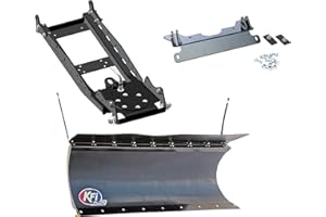 MOJOMOTOSPORT KFI 72" Poly-Pro Snowplow Combo Kit - 72" Poly-Pro Plow + Mount Bracket + Push Tube - Compatible with Can-Am Defender MAX HD10 (all except XMR) 2017 to 2023