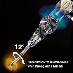 (USA Official) Impact & Out Screwdriver with 7pcs