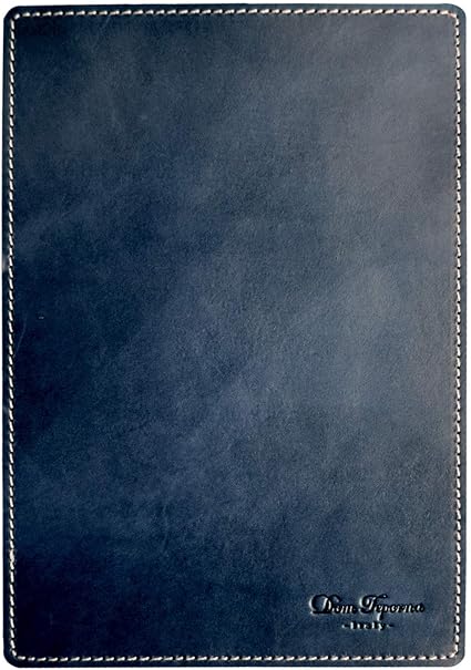 Amazon Dom Tea Italy マウスパッド 本革 イタリアンレザー 職人仕上げ 光学式 レーザー ブルーledマウス 全対応 ネイビー Dom Tea マウスパッド 通販