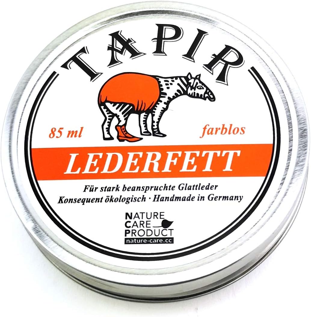 Tapir Leather Grease for Tired Smooth Leather Natural 3Oz