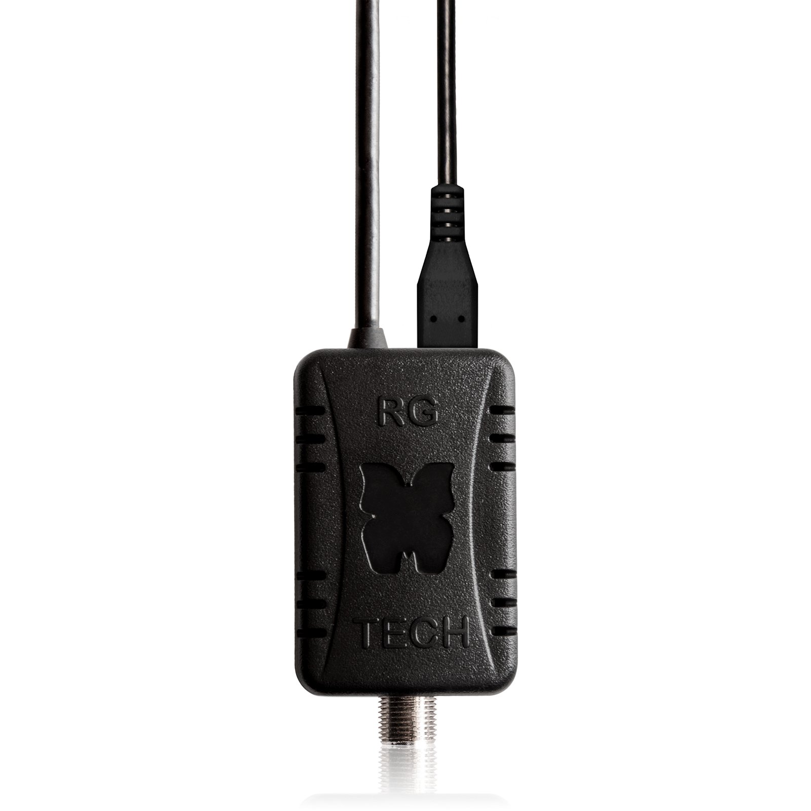 RGTech Monarch True Booster for HDTV Antenna - High Gain, Ultra-Low Noise Signal Amplifier –USB/AC power supply - Boosts the reception on passive aerials for Freeview/UHF/VHF/USB TV Tuner/DVB-T/DVB-T2