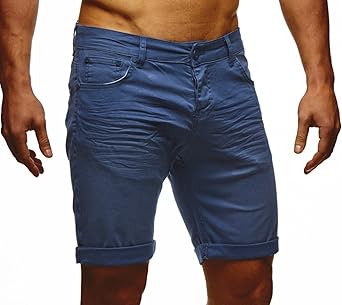 LEIF NELSON Herren Jeans Shorts LN1398