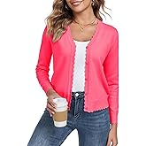 Womens Long Sleeve V-Neck Button Down Cardigan Knit Shrugs Sweater