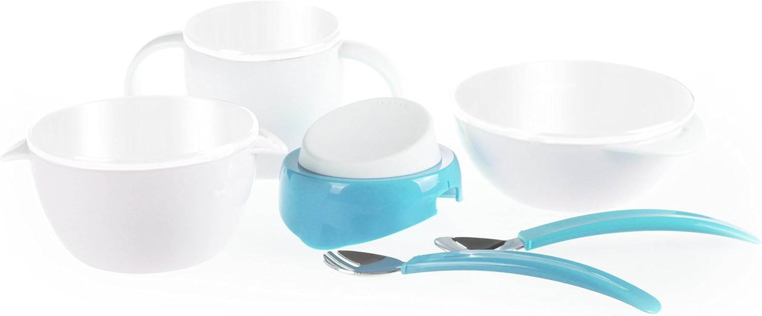 dBb Remond Rabbit Shape Meal Travel Set, Blue, Mutli-colours - Image 4