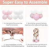 Balloon Dance Rose Gold 8 Balloons Set 40Inch Number Balloons Confetti Kit view 6