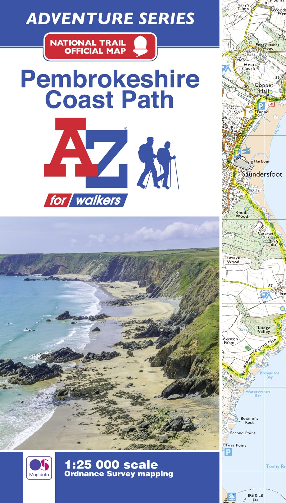 Pembrokeshire Coast Adventure Atlas: with Ordnance Survey mapping (A -Z Adventure Series)