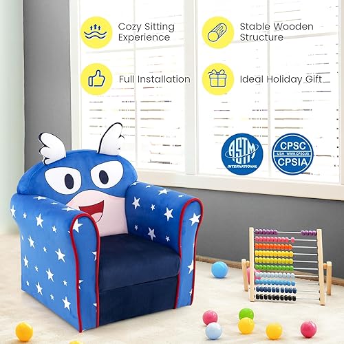 Chair Pinkfong Sofa Costzon Kids Couch, Children's Sofa Armrest