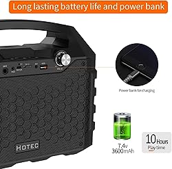 Hotec Wireless Bluetooth Portable PA Speaker