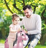 LEXIBOOK Inflatable Jumping Unicorn Pink Indoor Outdoor Balance Motor Skills 3+ view 6