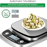 Himaly 10 kg Digital Kitchen Scale with Tare Function Backlit Display Stainless view 6