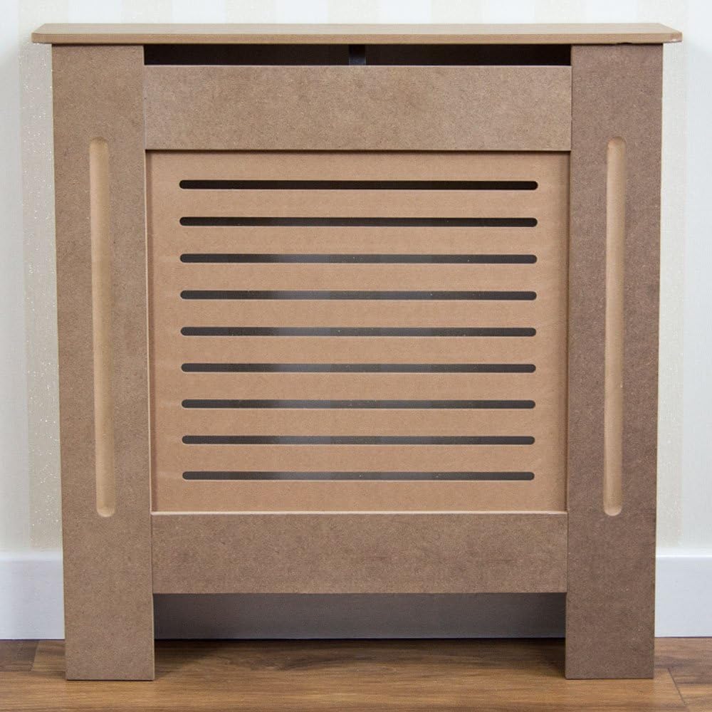 Vida Designs Milton Radiator Cover Unfinished, Small, Modern Horizontal Slat Design For Optimal Heat Circulation - Image 3