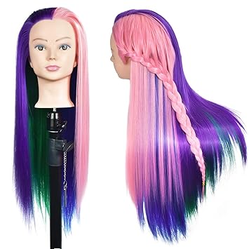 rainbow hair mannequin