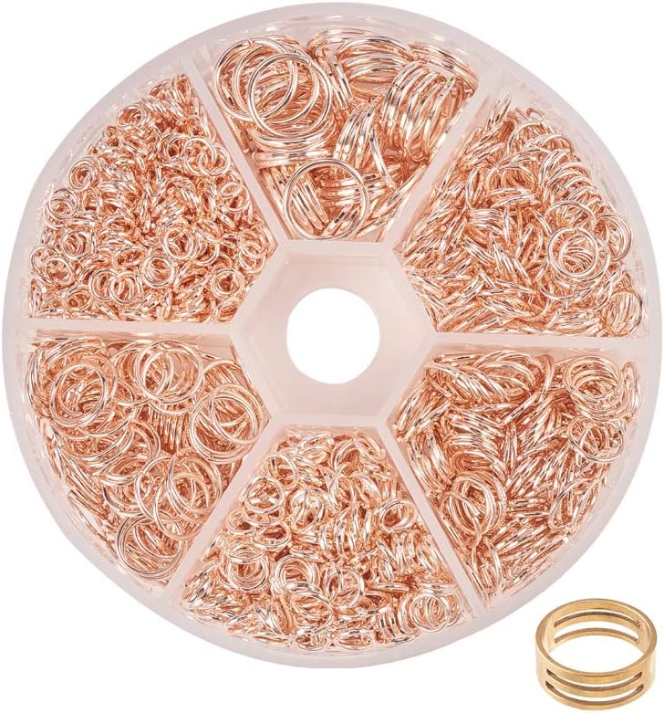 PH PandaHall 6 Size Open Jump Rings