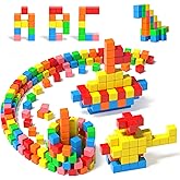 Apluses 42PCS Magnetic Blocks, Gifts for 3 4 5 6 Year Old, Magnet Building Blocks for Toddlers, Girls & Boys, Sensory - Monte