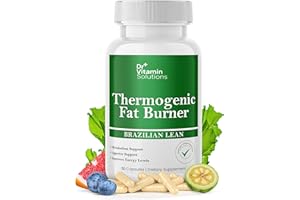 DR VITAMIN SOLUTIONS Thermogenic Fat Burner for Women and Men - Appetite Suppressant for Weight Loss - Includes Green Tea Extracts for Bloat Relief - Metabolism Booster - 30 Weight Loss Pills