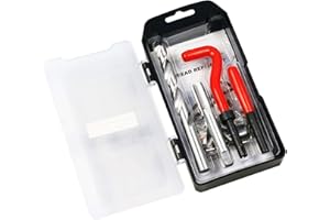 Highking Tool Thread Repair kit M12 1.75 mm Metric Thread Repair Insert Kit Compatible Hand Tool Set for Auto Repairing (M12X1.75)