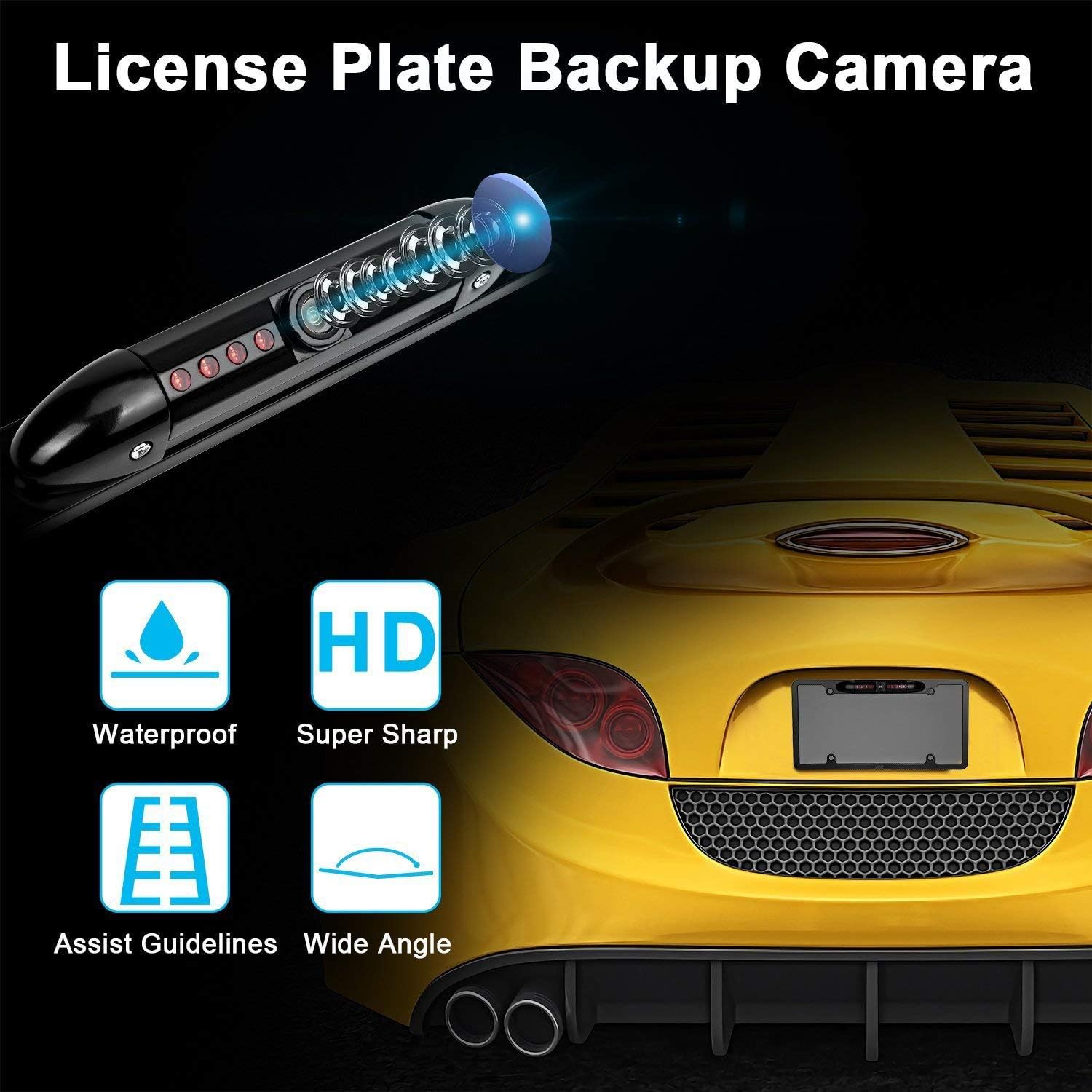 ir led license plate frame