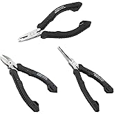 Engineer PS-03 Miniature Needle Nose Pliers + NS-04 Micro Nippers + NZ-05 Chip Cutter Best Mini pliers sets for any type of electronics repairs
