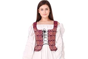 THEPIRATEDRESSING Medieval Wench Pirate Renaissance Cosplay Costume Reversible Peasant Bodice