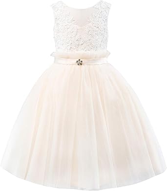 ivory and blue flower girl dresses