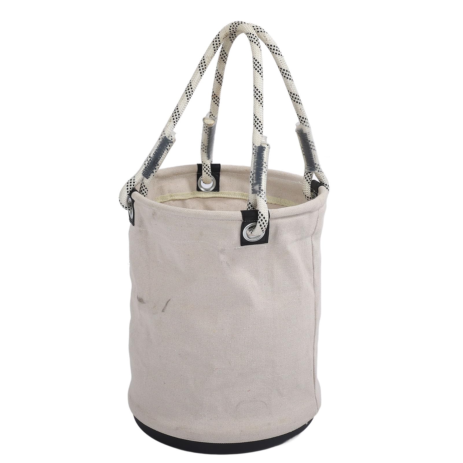 Canvas Tool Bucket Heavy Duty 30KG Load Capacity for Maintenance Work (White)