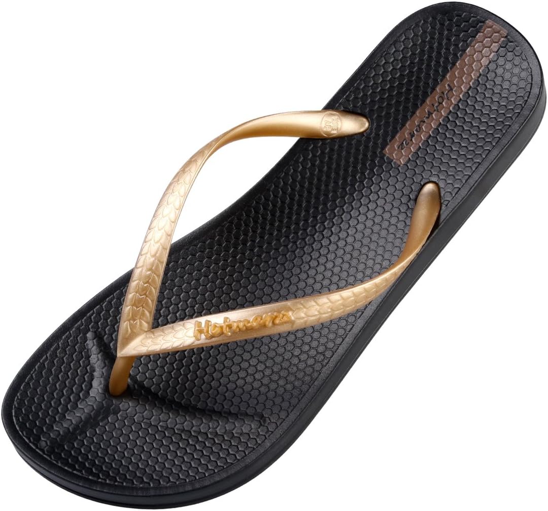 Women's Slim Flip Flops Concave Sole Sandals Beach Slippers Shower Slides
