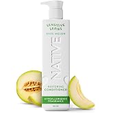 Native Restoring Conditioner for combo hair and scalp, Bare Melon, for sensitive skin, Hypoallergenic, 18 FL Oz
