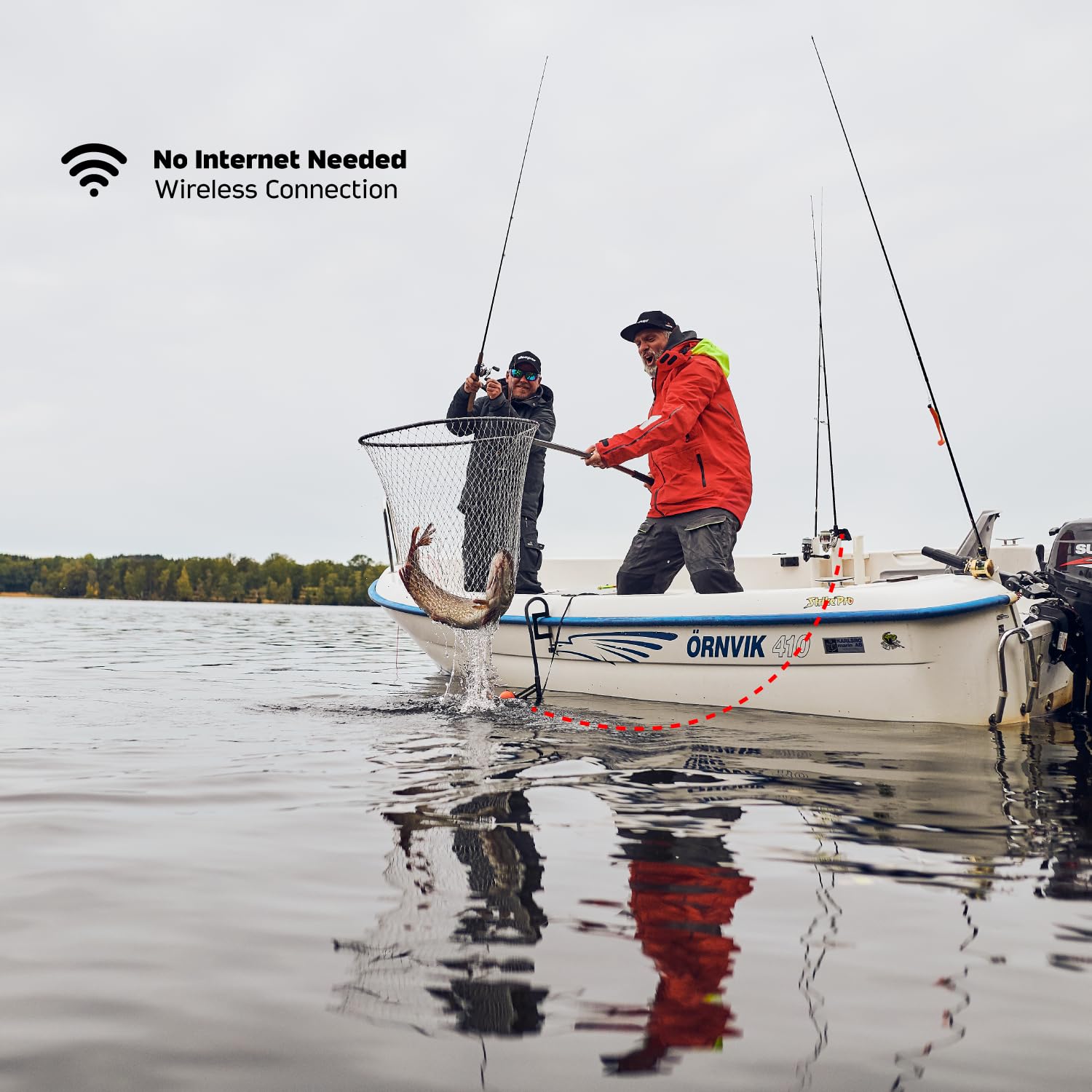 Deeper PRO+ 2 Sonar - Portable Fish Finder and Depth Finder for Kayaks, Boats and Ice Fishing with GPS Enabled | Castable Deeper Sonar with Free User Friendly App