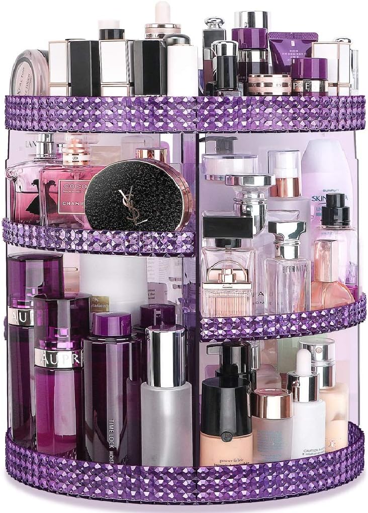 Awenia Rotating Makeup Organiser,2021 Newest Cosmetic Organisers 360 ...