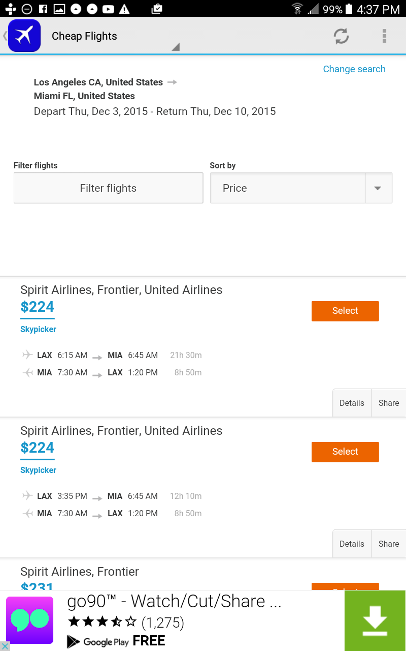 Cheap Airline Ticket for Android