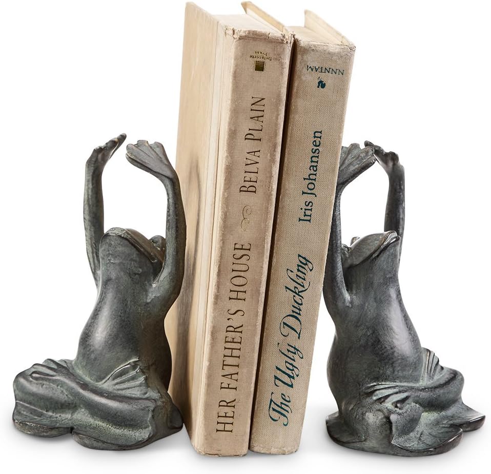 Anecdotal Aardvark Yoga Frog Bookends