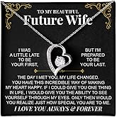 CALLA DECORGIFTS To My Future Wife Necklace From Husband, To My Wife Necklace, Soulmate Necklace For Women, Future Wife Jewelry, Birthday, Christmas, Valentine Gifts For Girlfriend Message Card
