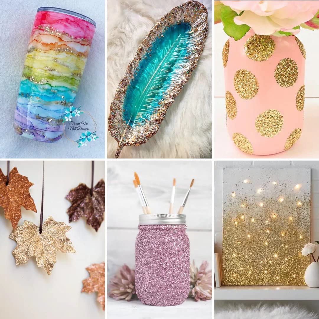 TORC Iridescent Hot Pink Chunky Glitter 1 Pound 16 OZ Glitter for Resin Crafts Tumblers Cosmetic Makeup Nail Art Festival Decoration