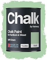 Hemway Chalk Paint Soft Green 1L Matt Finish Furniture & Walls