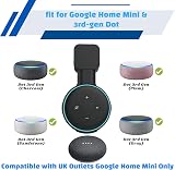 Sintron Wall Mount Holder for Dot 3rd Gen Speaker, UK Plug, Black view 2