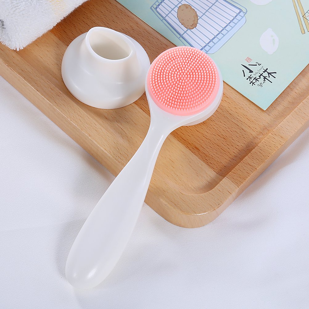Double Facial Cleansing Brush Soft Face Skin Care Scrub Tool Silicone Cleansing for Washing Face