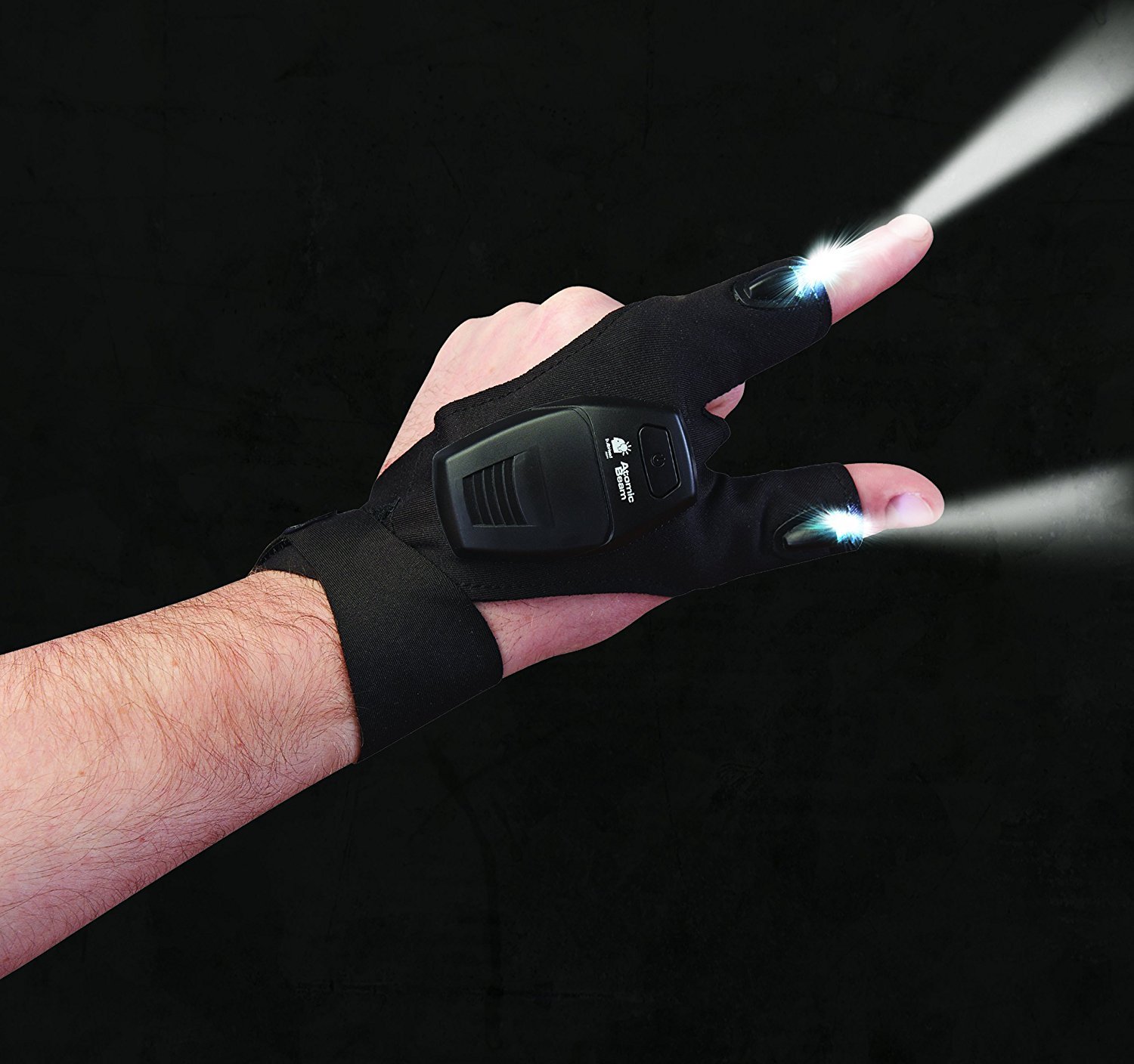 Atomic Beam Glove Flashlight by BulbHead, LED Light Gloves, Hand Light