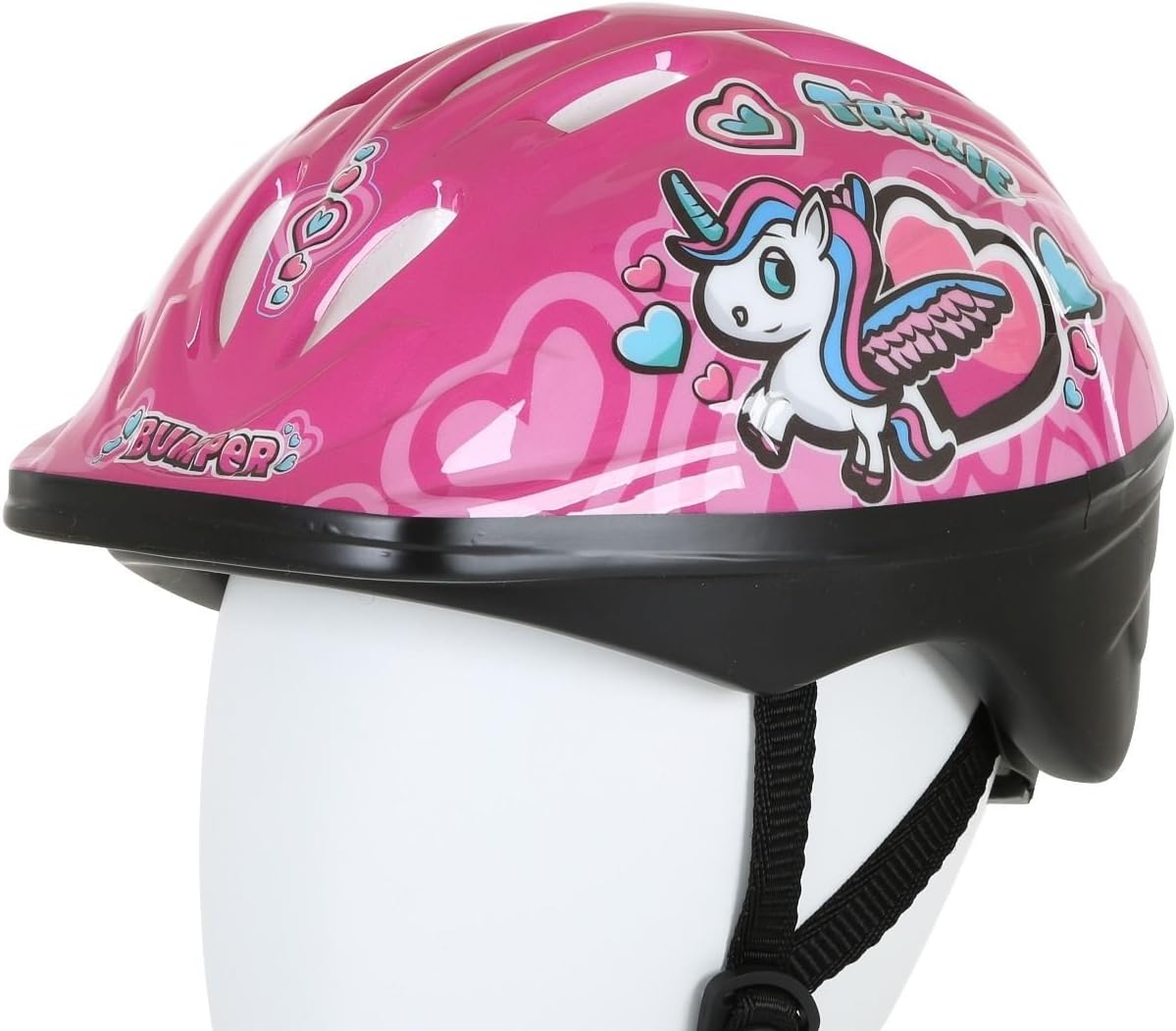 Bumper Trixie Kids Girls Bike Safety Helmet with Cooling Vents - Pink