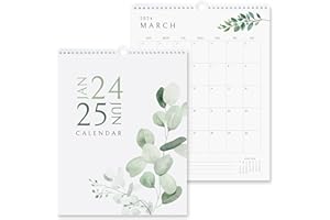 MAKAPLAN Vertical Greenery Wall Calendar 2024-25 | 18 Months Calendar for Wall (January 2024 to June 2025) 11x13.5 Inches Premium Quality with Spiral Twin-Wire Binding