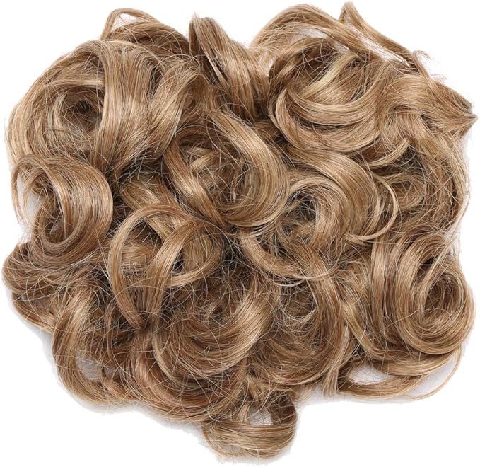 Amazon Com Messy Curly Hair Bun Extension Easy Stretch Hair Dish